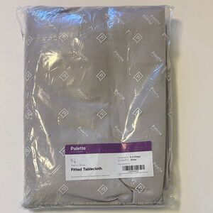 Silver Fitted Tablecloth